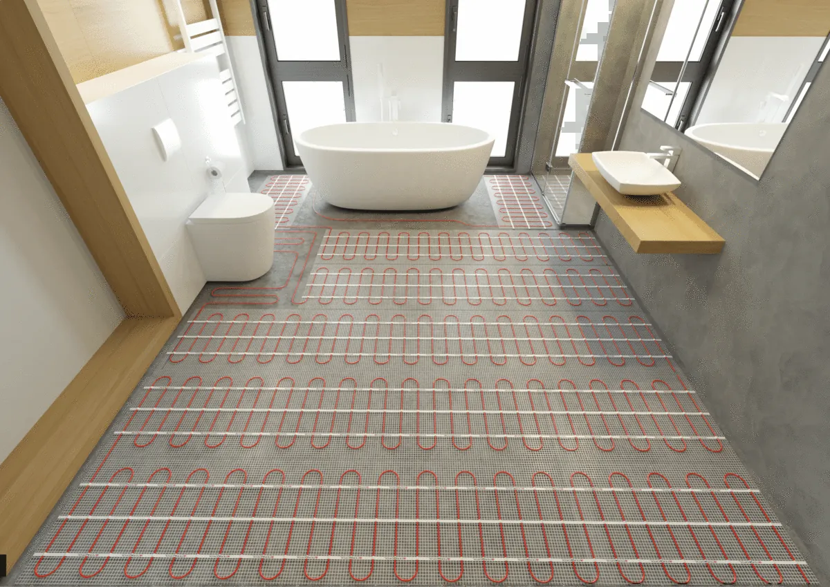 Heizmatte für das Badezimmer