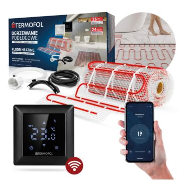 Set Heizmatte mit Thermoregulator TF-HM-150.05.H6WIFI.BLACK