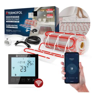 Set Heizmatte mit Thermoregulator TF-HM-150.05.WIFI.BLACK