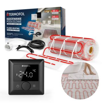 Heizmatten-Set mit Thermostat TF-HM-150.05.H5.BLACK