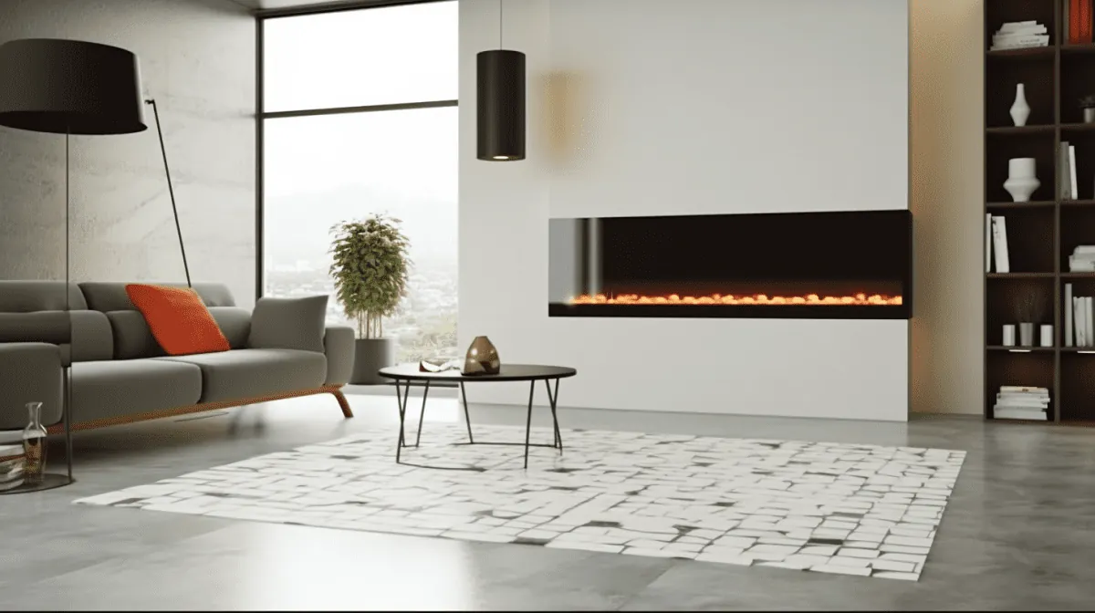 Elektrischer Kamin im Wohnzimmer – Vor- und Nachteile