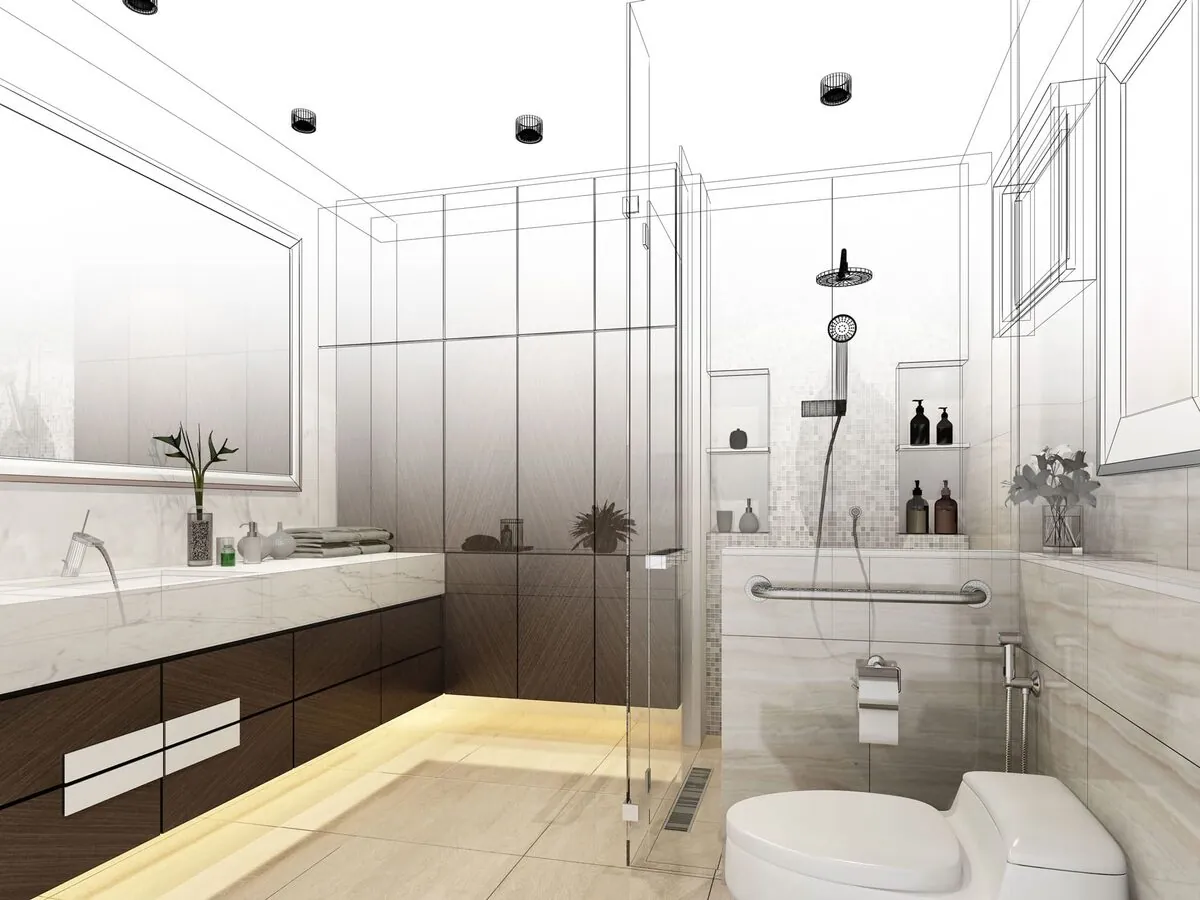 Sicherheitszonen im Badezimmer